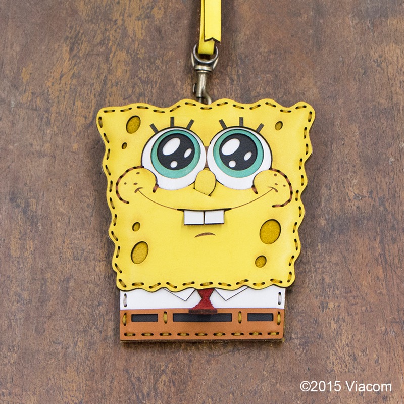 スポンジ・ボブ ネックストラップ付きパスケース